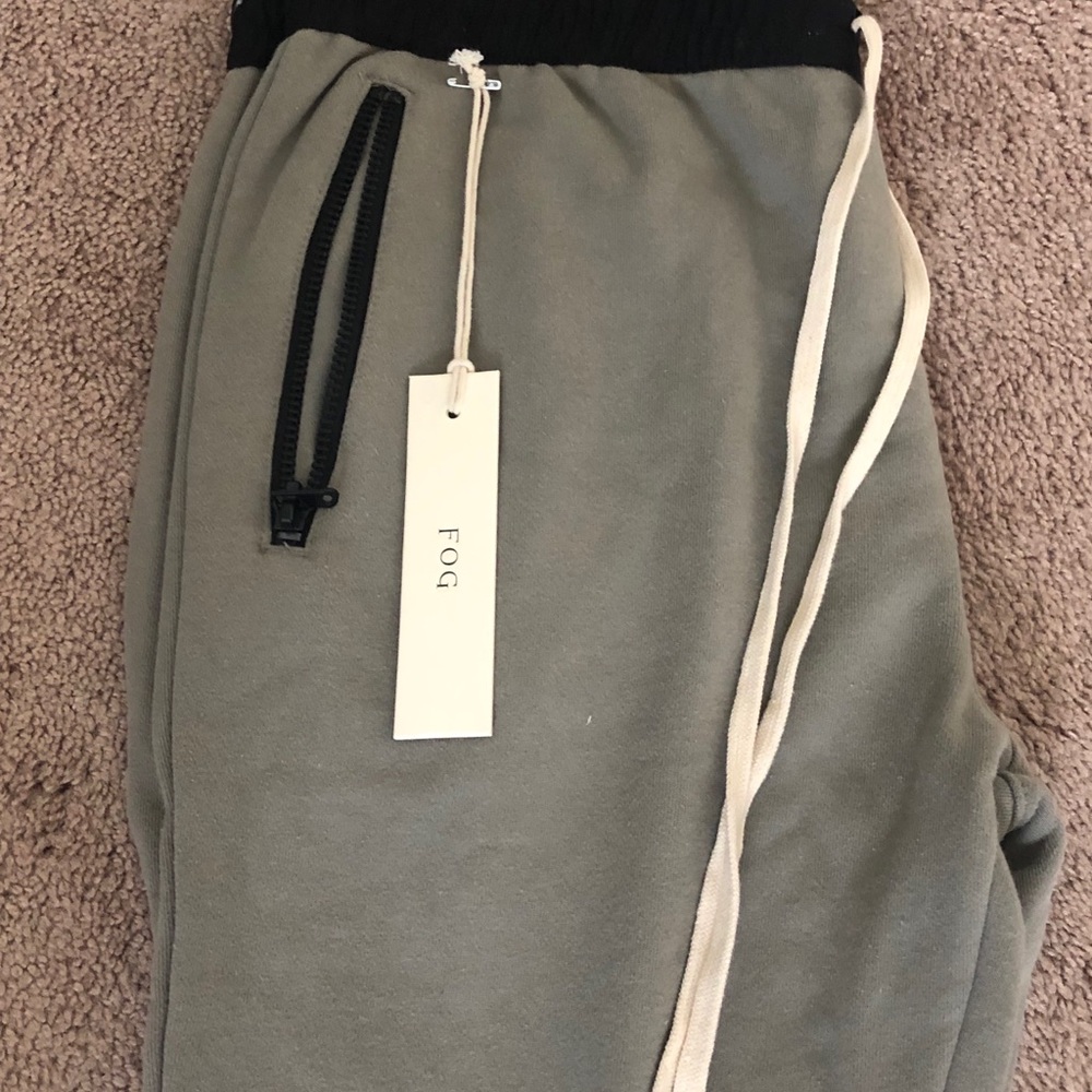 Fear of God Essentials Olive 1/4 Zip & Pants